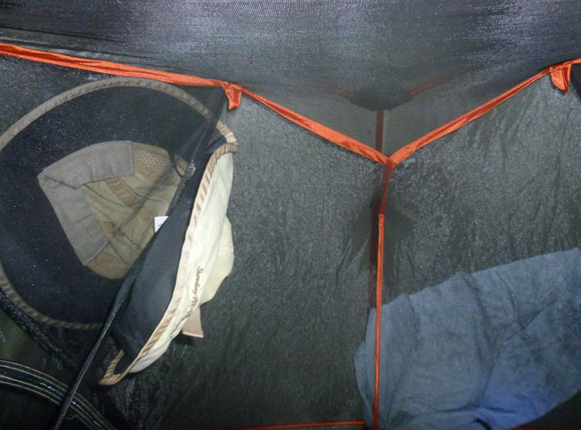Drying in tent